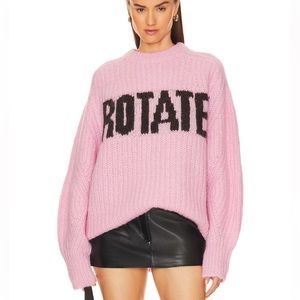 Rotate Pink Oversized Knit Jumper